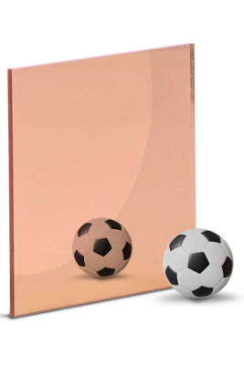 1mm Mirror Plexiglass Rose Gold - Adhesive - 60x40 Cm - 1