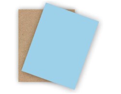 Baby Blue Single Side Painted 2.7mm MDF - 105x85cm - 4 Pieces - 2