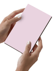 Baby Pink Double Face Painted 2.7mm Mdf - 105x85cm - 4 Pieces - 1