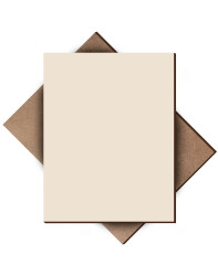 Beige Single Side Painted 2.7mm MDF - 105x85cm - 4 Pieces - 1