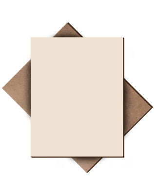 Beige Single Side Painted 2.7mm MDF - 52x85cm - 8 Pieces - 1