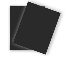 Black Double Face Painted 2.7mm Mdf - 85x70cm - 6 Pieces - 2