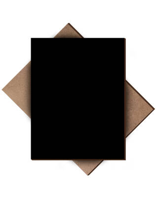 Black Single Side Painted 2.7mm MDF - 105x85cm - 4 Pieces - 1