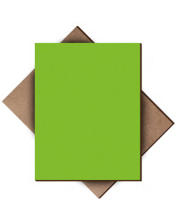 Green Single Side Painted 2.7mm MDF - 85x70cm - 6 Pieces - 1