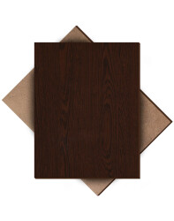 New Wenge Single Side Painted 2.7mm MDF - 105x85cm - 4 Pieces - 1