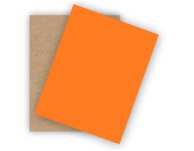 Orange Single Side Painted 2.7mm MDF - 105x85cm - 4 Pieces - 2