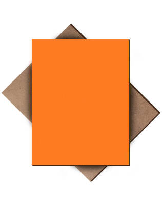 Orange Single Side Painted 2.7mm MDF - 105x85cm - 4 Pieces - 1