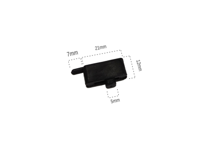 Plastic Hinge Black Single (500 Pieces) - 2