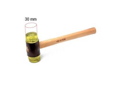 Plastic Screw Wooden Handle Mallet 30mm - 2