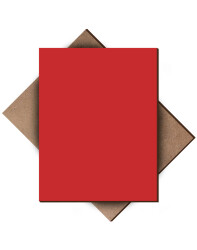 Red Single Side Painted 2.7mm MDF - 105x85cm - 4 Pieces - 1