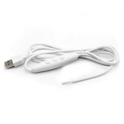 RGB 5V Open Ended USB Cable - White - 2