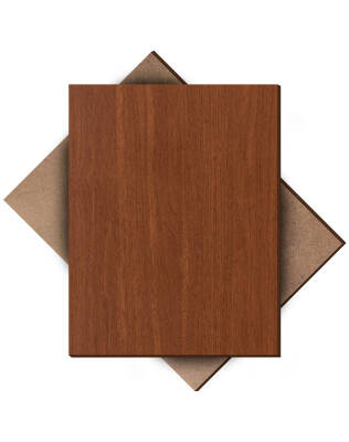 Walnut Single Side Painted 2.7mm MDF - 105x85cm - 4 Pieces - 1