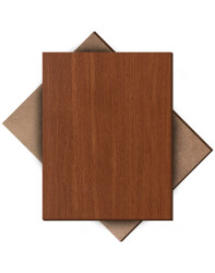 Walnut Single Side Painted 2.7mm MDF - 85x70cm - 6 Pieces - 1