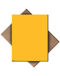 Yellow Single Side Painted 2.7mm MDF - 105x85cm - 4 Pieces - 1